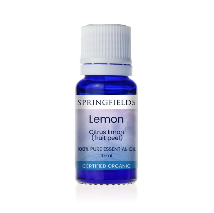 Springfields Essential Oil Lemon Organic 10ml